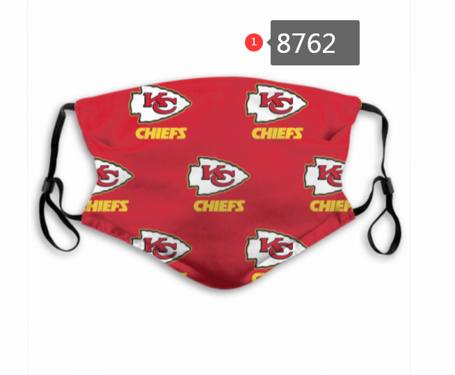 2020 Kansas City Chiefs #21 Dust mask with filter->nfl dust mask->Sports Accessory